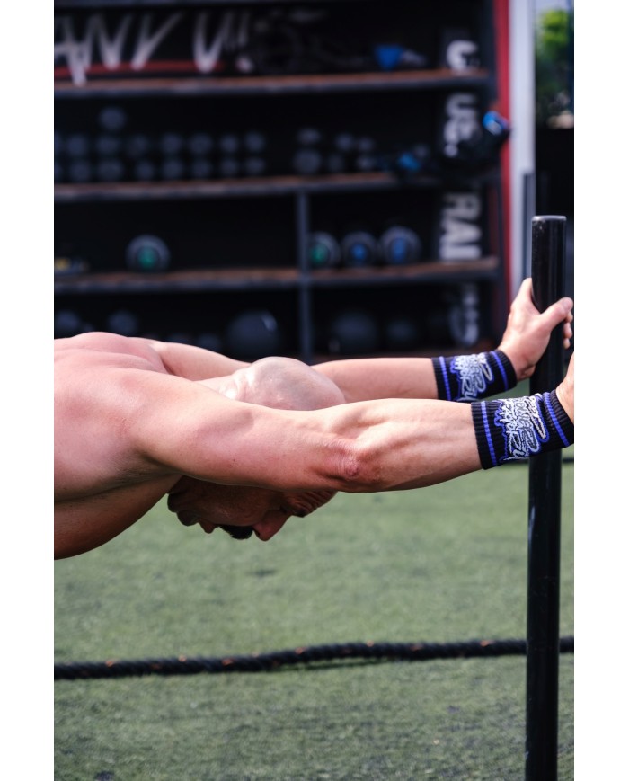 Muñequeras Negras/Dark Purple