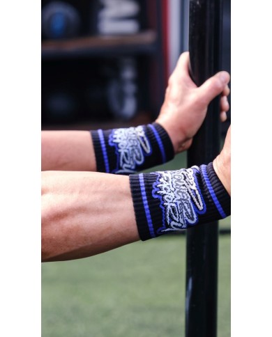 Muñequeras Negras/Dark Purple