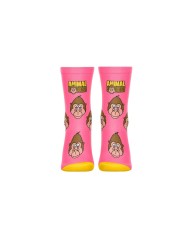 Animal Socks Gorila Rosa