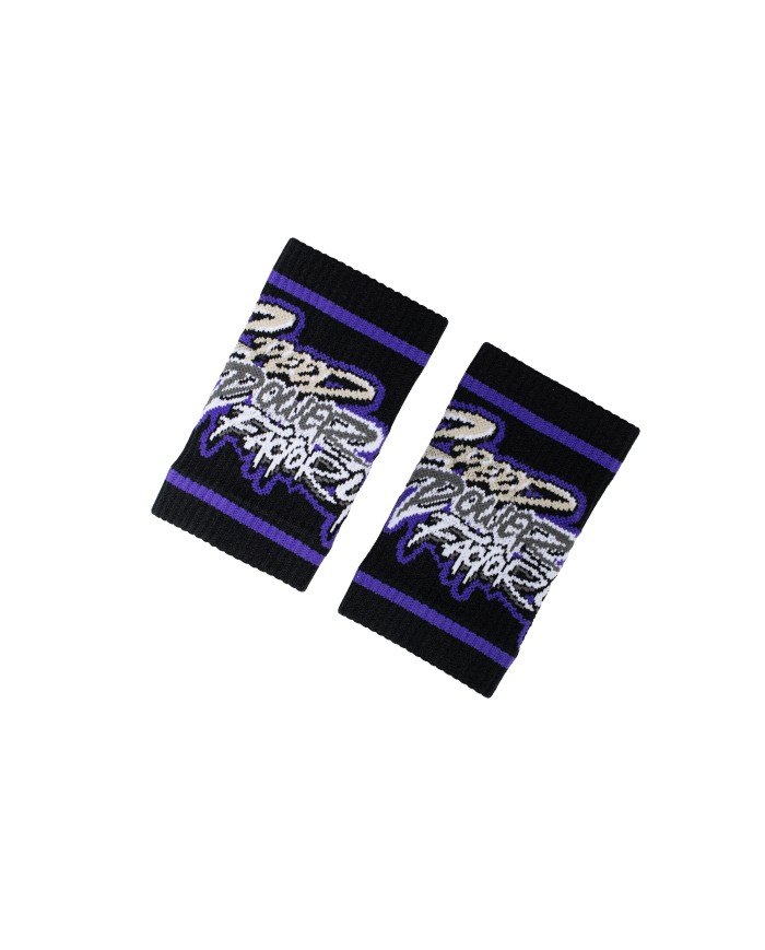 Muñequeras Negras/Dark Purple