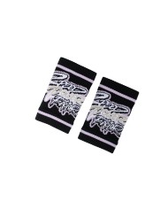 Muñequeras Negras/Light Purple