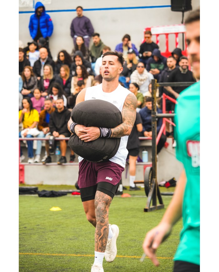 Muñequeras Negras/Light Purple