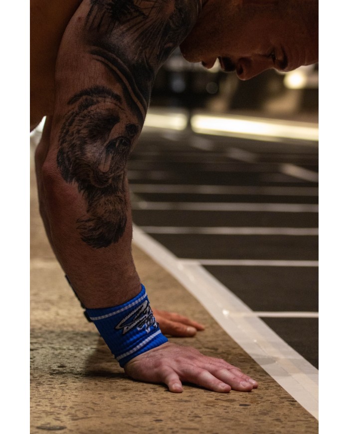 Muñequeras Navy/Blanco